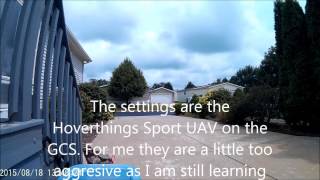Hoverthings Flip 385mm, Openpilot Revo Nano flight test on 4s+CRASH!