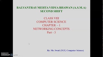 Class 8 Networking Concepts Part 3 (Protocols)
