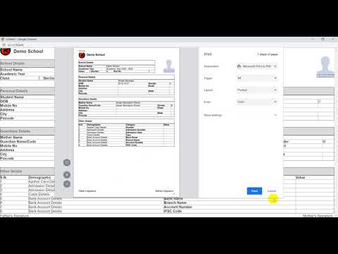 How to print a student's information?