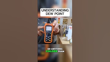 The dew point refers to the temperature at which air reaches saturation, and begins to condense.