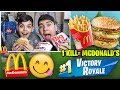 MANGIO 🍟McDONALD'S per OGNI KILL di MIO FRATELLO su FORTNITE!!