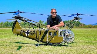HUGE RC MODEL FOCKE ACHGELIS FA-223 DRAGON / SCALE MODEL HELICOPTER / FLIGHT DEMONSTRATION