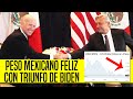 PESO MEXICANO REACCIONA MUY BIEN A FUTURO GOBIERNO DE BIDEN CON AMLO