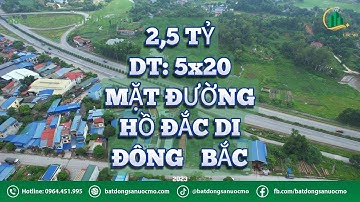 MẶT ĐƯỜNG HỒ ĐẮC DI - 2,5 TỶ - GẦN VIỆN LAO - Bất Động Sản Thái Nguyên | Bất Động Sản Ước Mơ