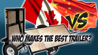 Fold N Store from stingertrailer.com VS   Chinese Bolt Together Trailer