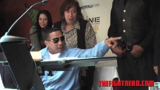 Ricardo Mayorga & Din Thomas brawls at Shine Fights Press Conference