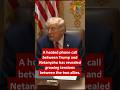 US Iran Deal: Trump Warns Netanyahu #shorts #news