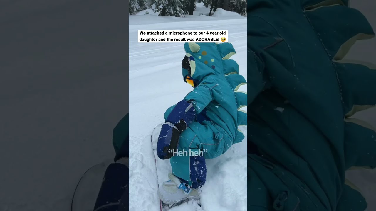 Mic D Up 4 Year Old Snowboard Girl Shares Joy And Wittiness With The World 