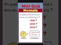 Mini Quiz 007 – Monnaie – Euro  #miniquiz #quiz  #challenge #euro  #argent