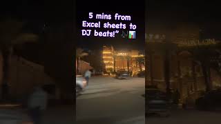 Excel sheet to DJ beats! #corporatelife #corporate #memes #corporatememes #funnyshorts #hitechcity