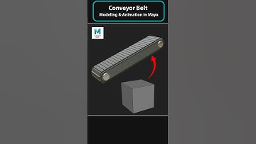 Maya Modeling Conveyor Belt Pro Workflow #mayatutorial #modelingtips #shorts