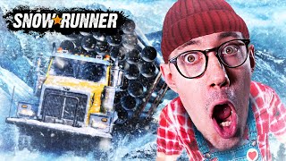 Krasse Trucker im Schneesturm feat Kalle | Snowrunner