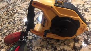 How to use a Dewalt chalk line reel for Arborist throw line