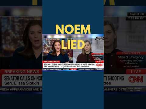 Video CNN: Slotkin says Noem lied and needs to resign or be impeached - youtube