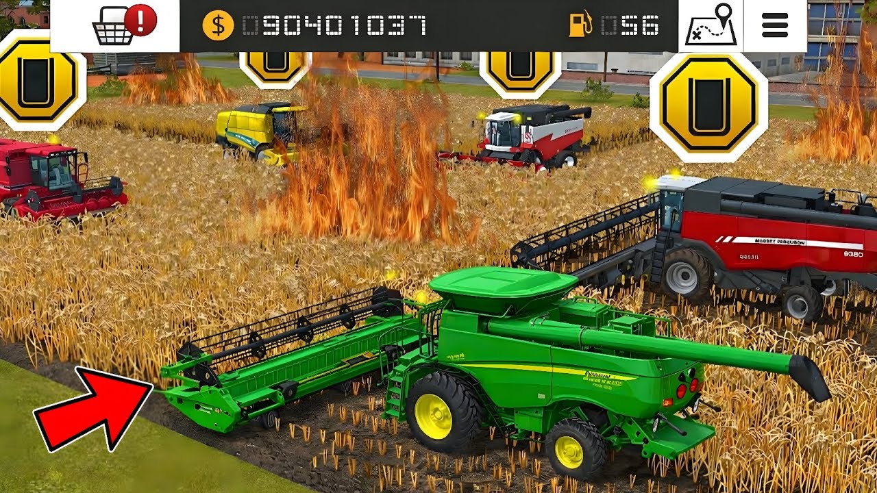 Fs 18 Multiplayer : HARVEST Wheat Gameplay | Farming Simulator 18 Timelapse 