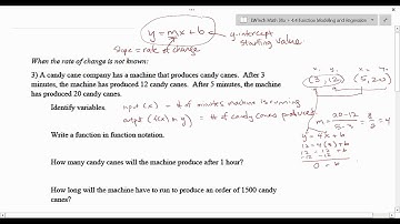 4.4.2 - Creating a Linear Model when the Rate of Change is Not Known