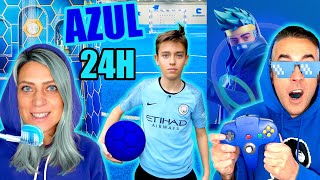 24H ¡SOLO USANDO EL COLOR AZUL!
