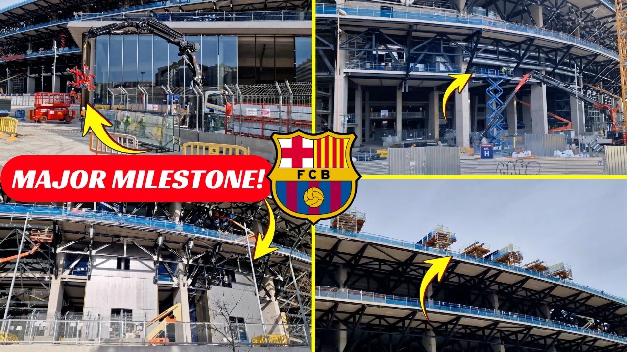 MAJOR Progress at Camp Nou! Glass Returns, Elevator Panels Arrive & Radial Beam Incoming!