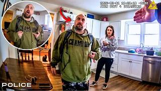 Abusive Husband Bullies Wife In Front Of Police, Bad Idea