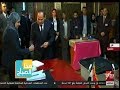 هذا الصباح شاهد السيسي يدلي بصوته في لجنة الشهيد البطل مصطفى يسري عميره بمصر الجديدة 