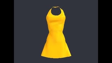 3D Model of dress - file Solondra_Sporty.obj
