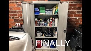 Garage Organization: New Cabinet is Here! I finally step my organization game up! Simple, yet effective and cheap. I would love to get some high end cabinets, but I