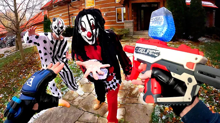 How to stop a NERF KILLER CLOWN ATTACK! They follo...