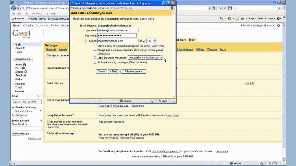古いメールアカウントを Gmail にインポートする方法