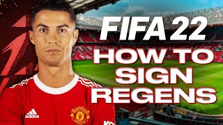 How to Sign Regens in FIFA 22 Career Mode