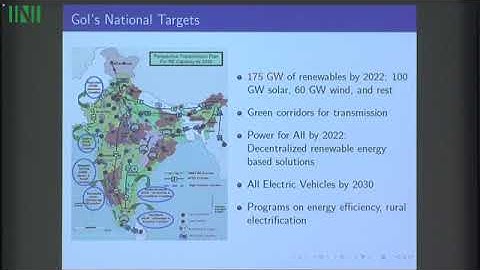 MESW03 | Prof. Anupama Kowli | SMART Planning and Operations of Grids With Renewables