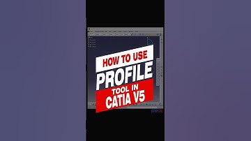 How to Use "PROFILE" Tool in CATIA V5 | CATIA V5 Tutorial #catia #caddesign #cadtutorial