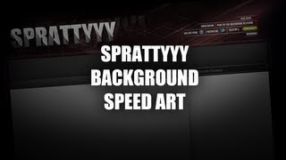 Sprattyyy Youtube Background | Speed Art