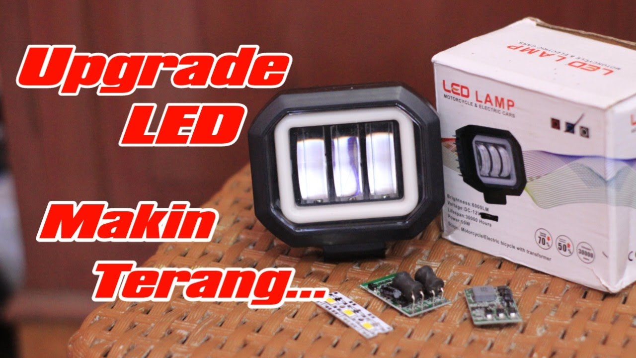 Lampu Daymaker 3 mata upgrade Led tembak sorot sql cwl Vega ZR foglamp mobil