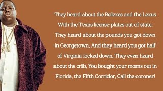 The Notorious B.i.g - Warning Lyrics