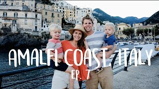 Amalfi Coast with Kids! Jelly fish scare, boat ride to Positano, swimming and lots of stairs!