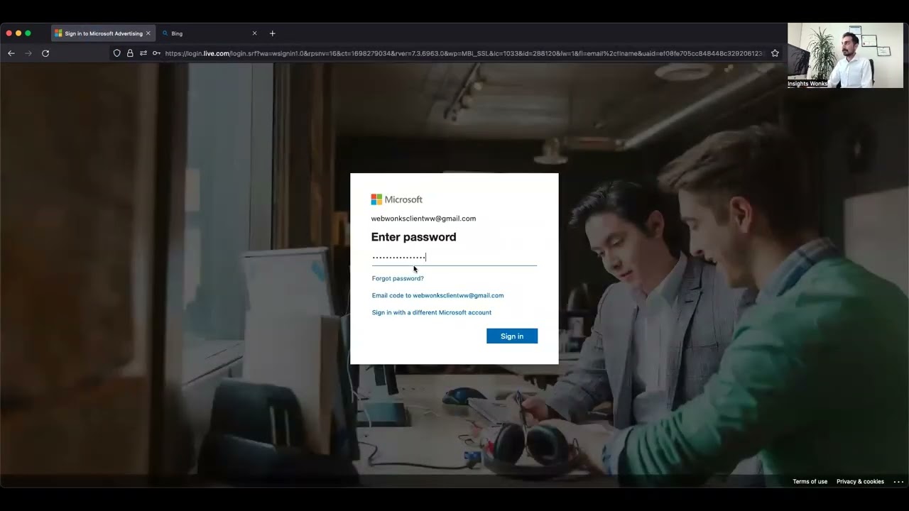 Overview for the Microsoft Ads Account - Web Wonks Walkthrough - webwonks.com