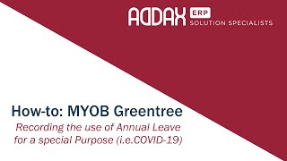 How to record the use of Annual Leave for a special purpose (i.e. COVID-19) in Greentree screenshot 2