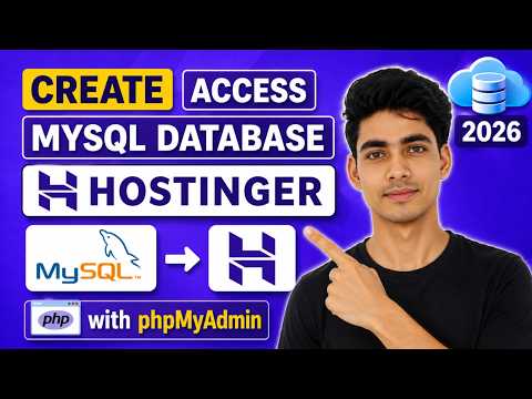 How To Create MySQL Database In Hostinger (2026)| Access MySQL Database with phpMyAdmin