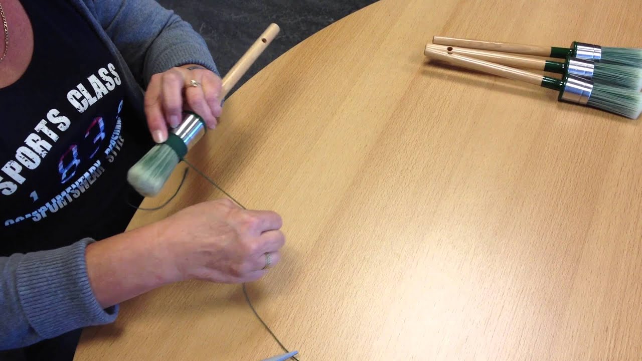 opbinden van kwasten