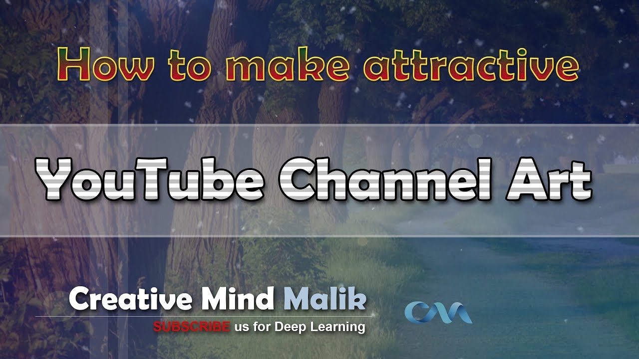 How to make attractive YouTube Channel Art in Adobe Photoshop - YouTube