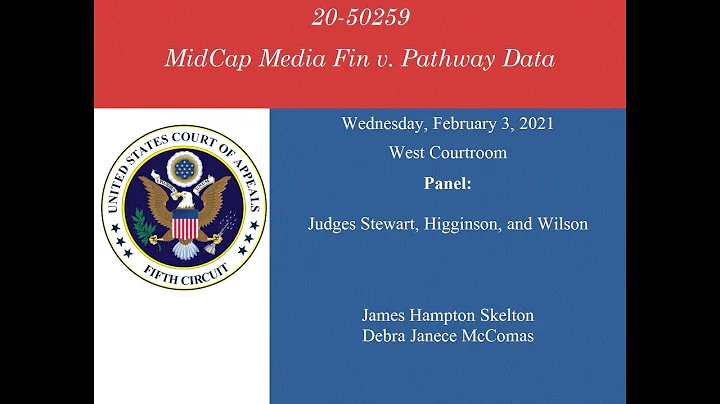 20-50259 MidCap Media Fin v. Pathway Data, Februar...