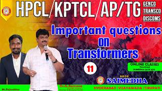 Transformer MCQ Problems Solved | GATE, GENCO, HPCL, TRANSCO Exam class-11