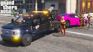 New Tow Truck Repoing Cars At The Strip Club in GTA 5 (Mad Strippers)