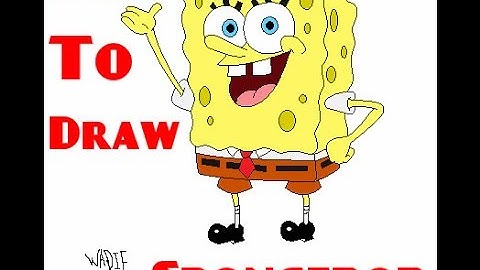 How To Draw Spongebob Using Microsoft Paint