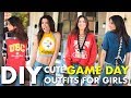 DIY- Cute GAME DAY Outfits for Girls (NO-SEW!) - By Orly Shani