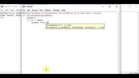 Python Program to concatenate all elements in a list into a string