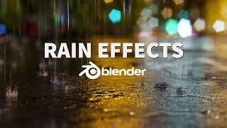 Animated Rain and Splash Effects | Blender 3D Tutorial screenshot 3