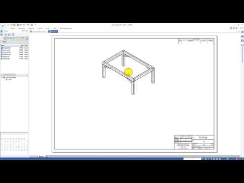 Solid Edge frame design and drawing