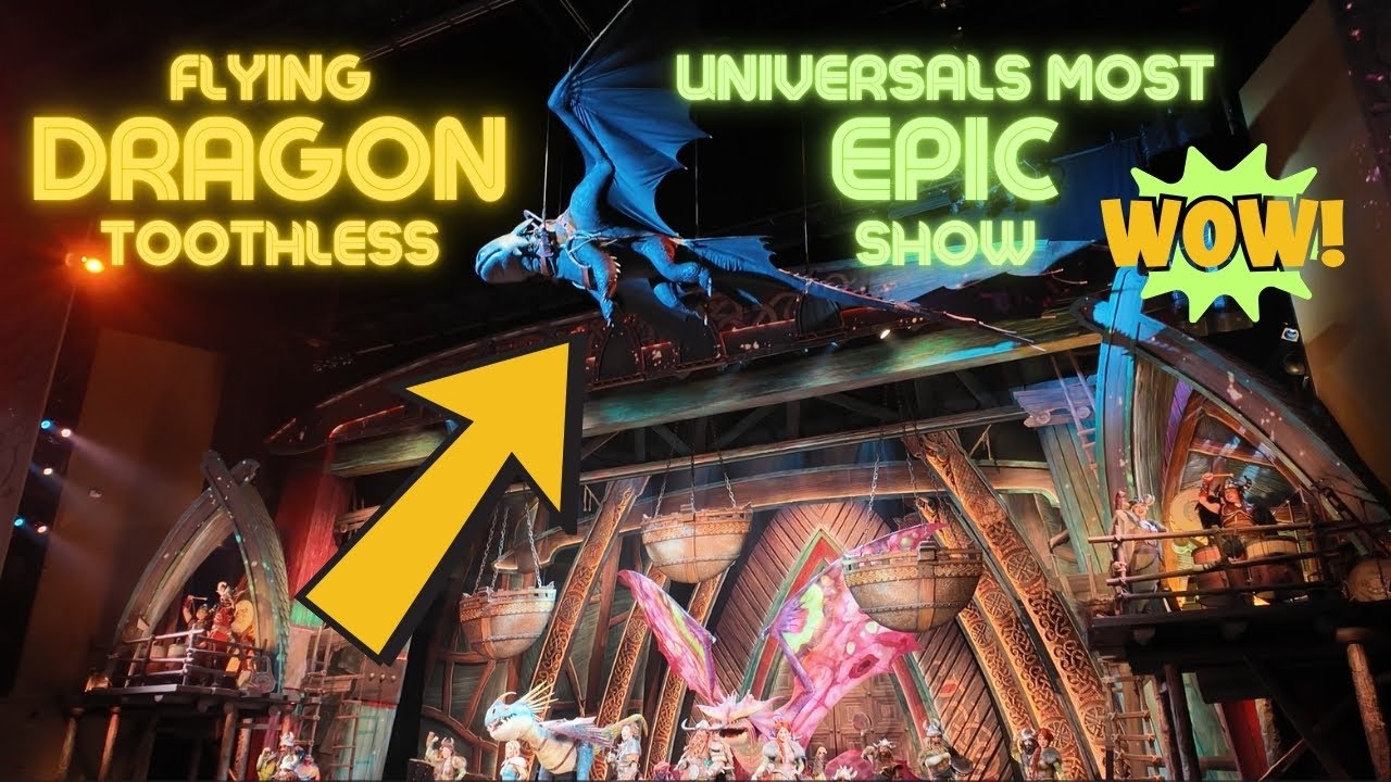 Flying Dragon Toothless: Untrainable Show in Universal Studios Beijing, China! Before EPIC Universe!