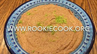 For the full recipe, check out my blog:
http://www.rookiecook.org/2017/06/16/kidney-bean-dip/ find me on
social media: https://www.facebook.com/rookie-cook-....